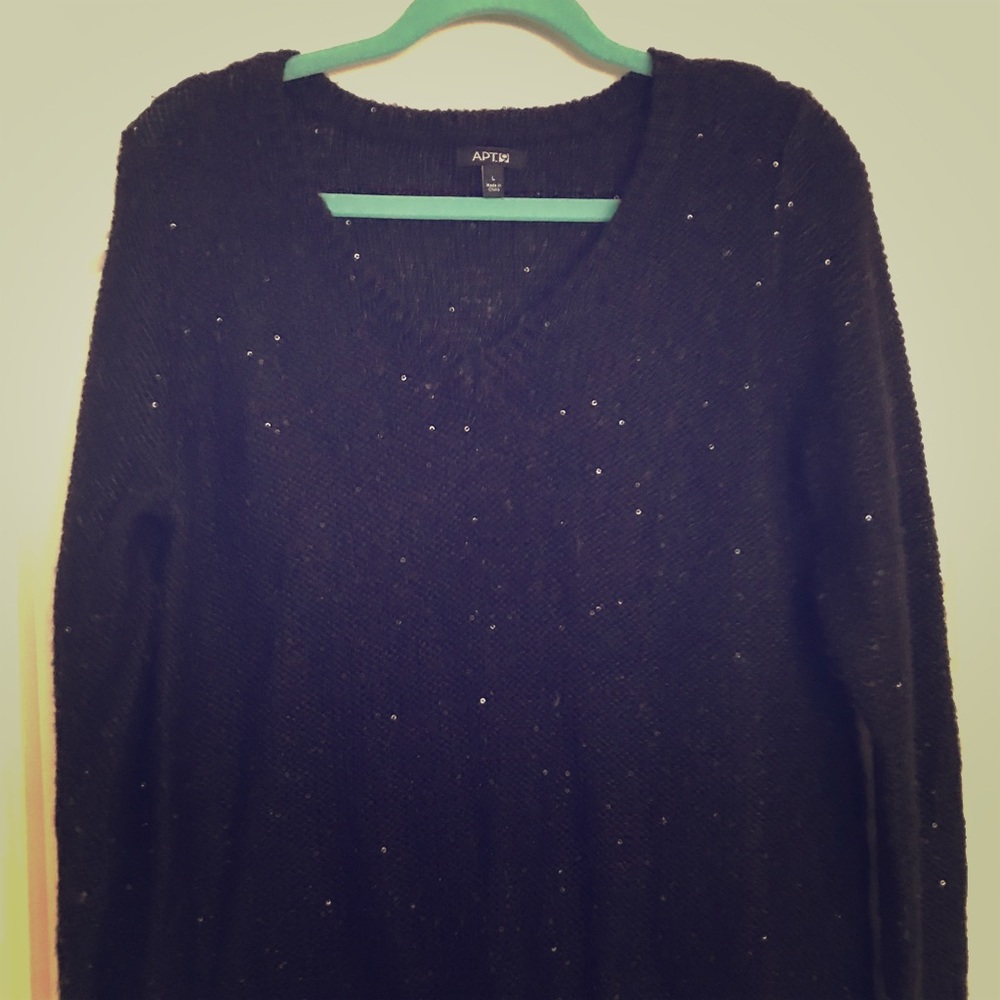 Black sequin Sweater
